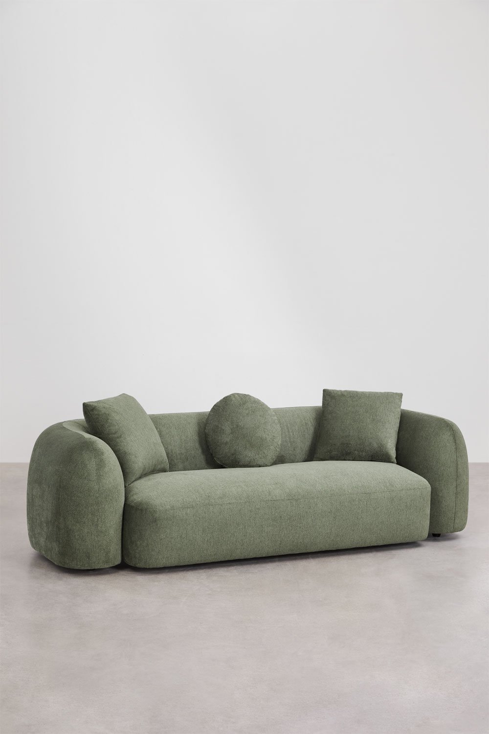 Set da salotto con divano modulare a 3 posti e divano a 2 posti in ciniglia Coco, immagine della galleria 4