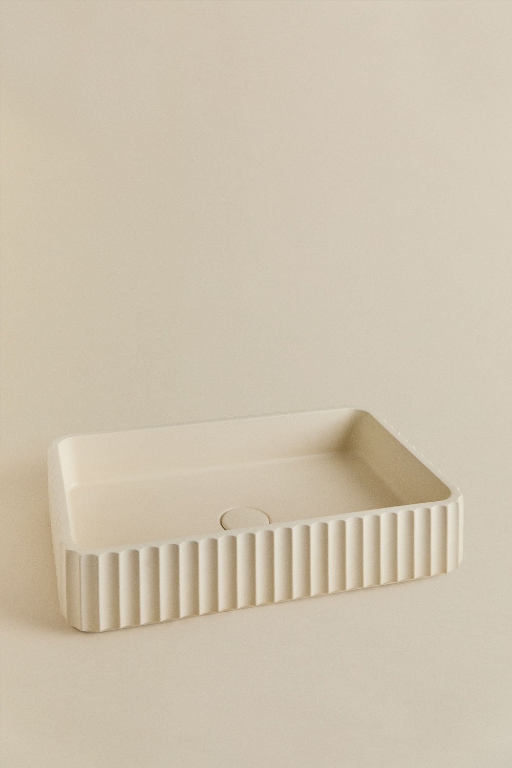 Lavabo rettangolare in cemento Tetnu 50x30 cm , immagine della galleria 3