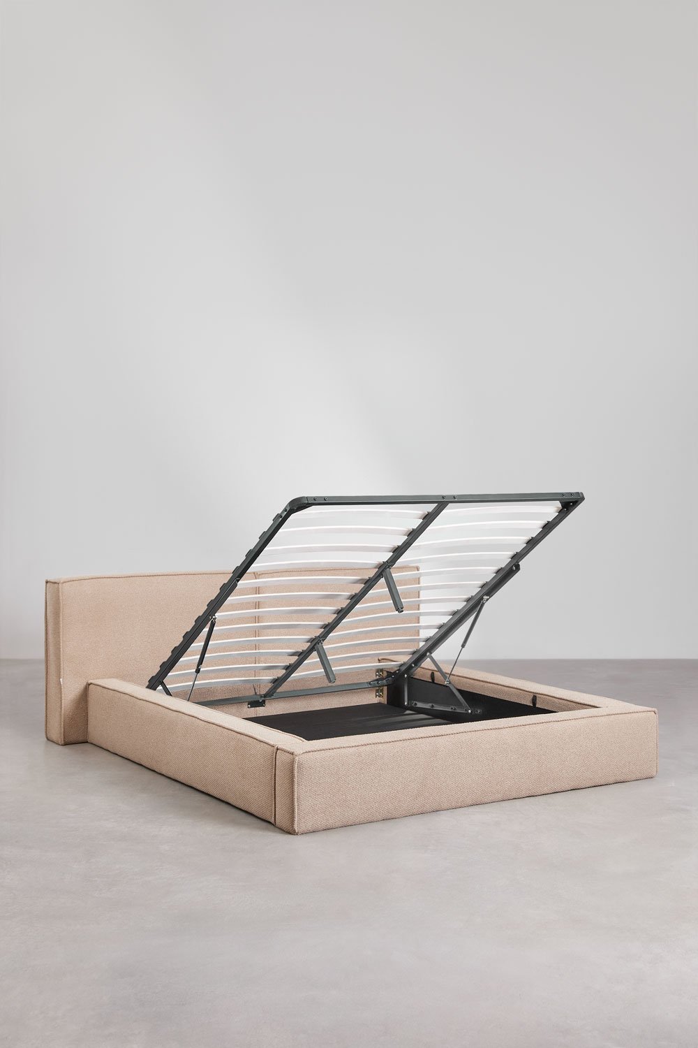 Letto con contenitore imbottito Lunari, immagine della galleria 5