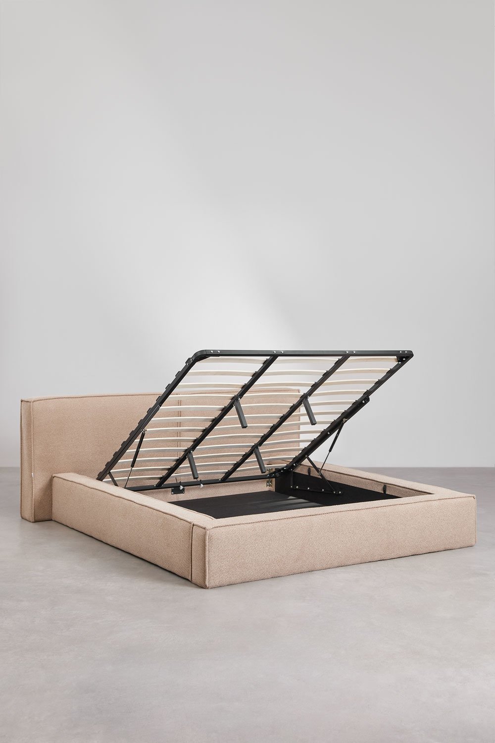 Letto con contenitore imbottito Lunari, immagine della galleria 5