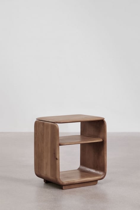 Confezione da 2 comodini rettangolari 40x30 cm in legno Tinsley