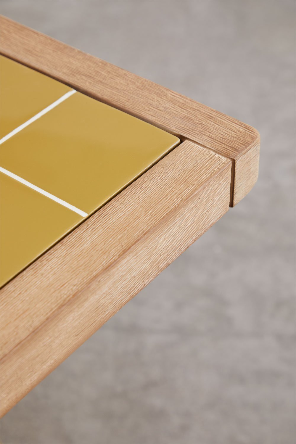 Tavolo da pranzo rettangolare 200x100 cm in legno di acacia Dubai, immagine della galleria 5