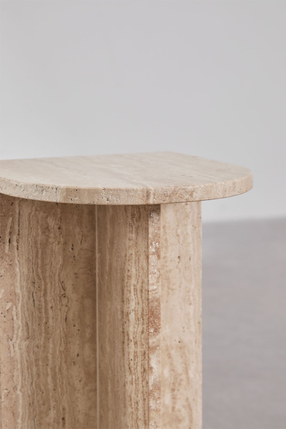 Tavolino laterale in pietra naturale Corwel, immagine della galleria 6