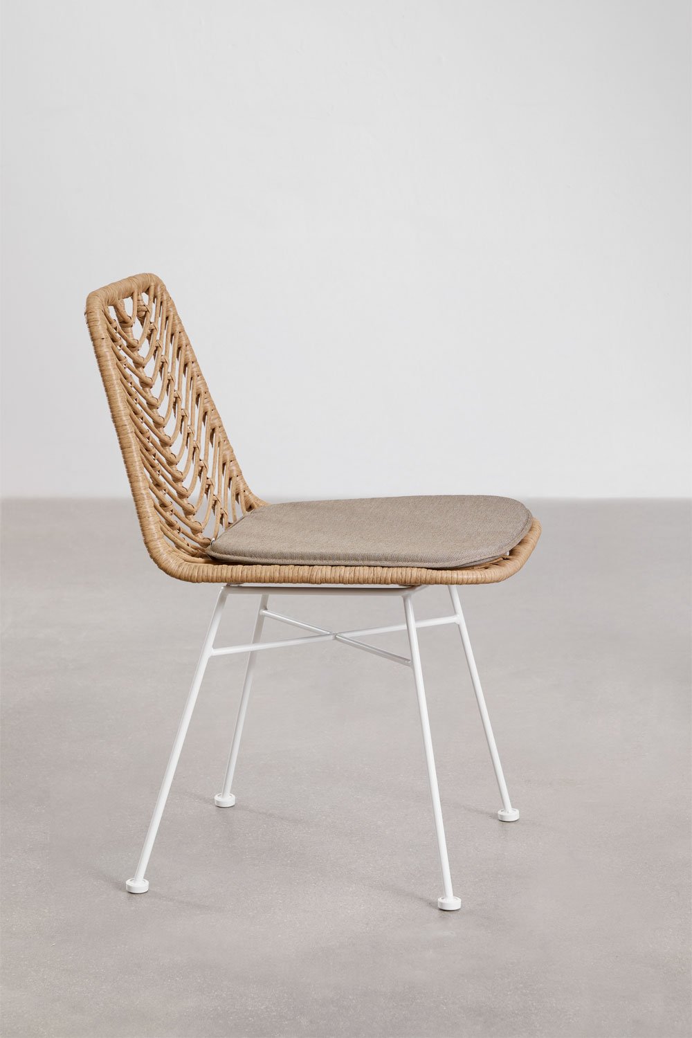 Sedia da pranzo in rattan sintetico naturale Gouda, immagine della galleria 4