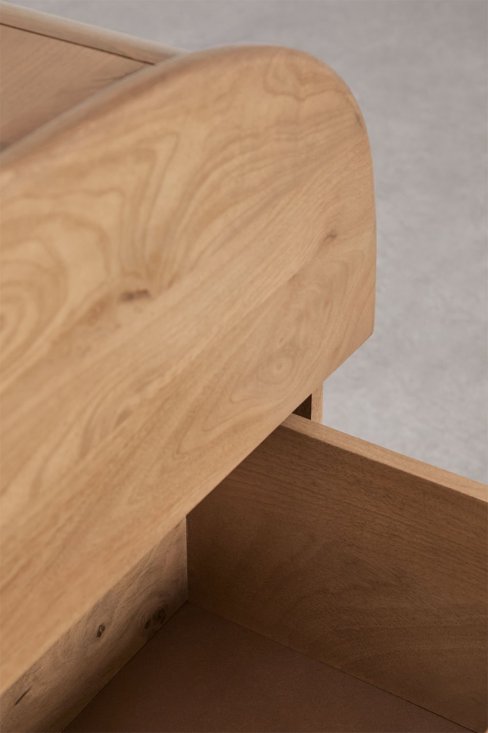 Cassettiera Agathe in legno di mango a 3 cassetti, immagine della galleria 9