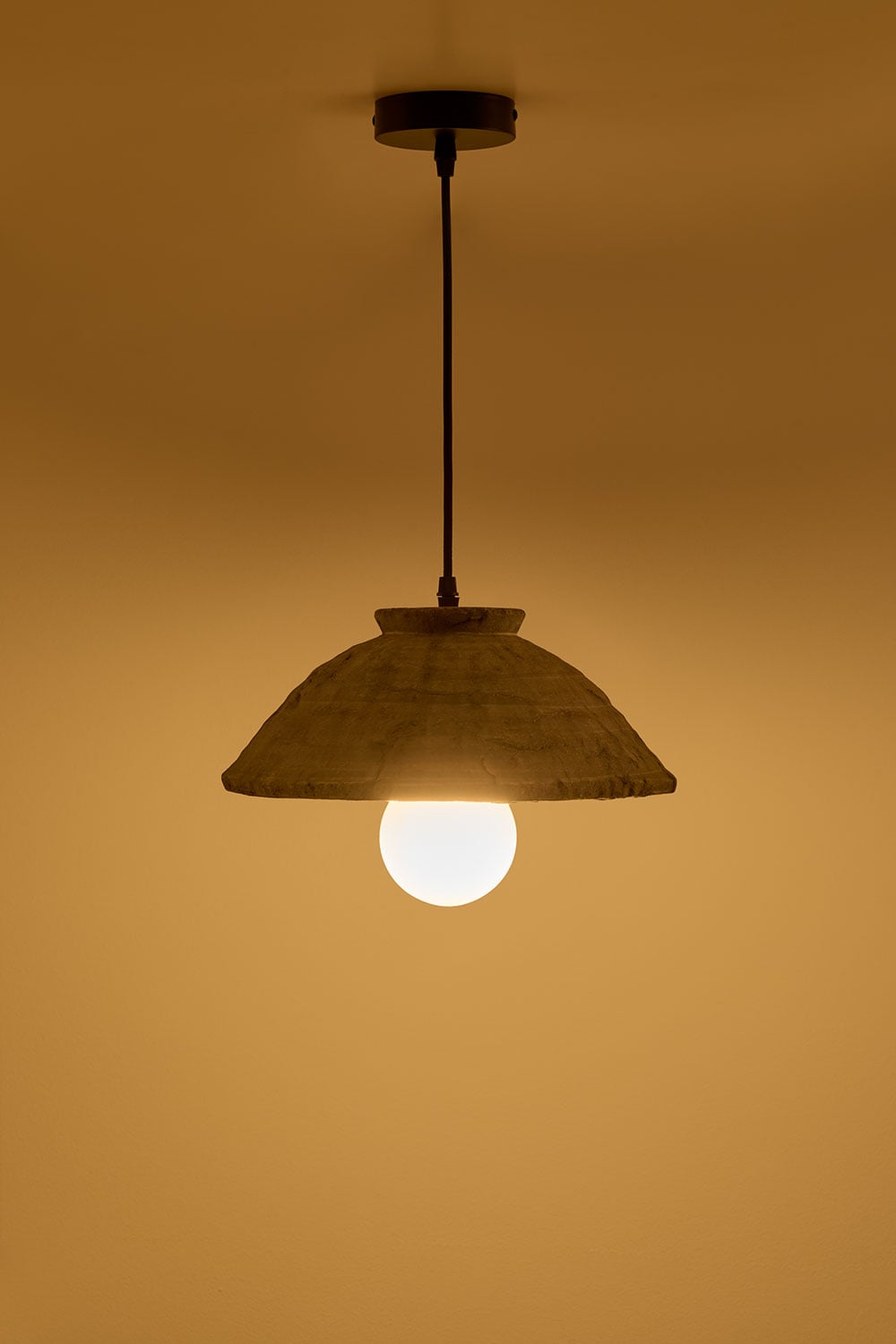 Lampada a sospensione da soffitto in terracotta Sainza, immagine della galleria 3