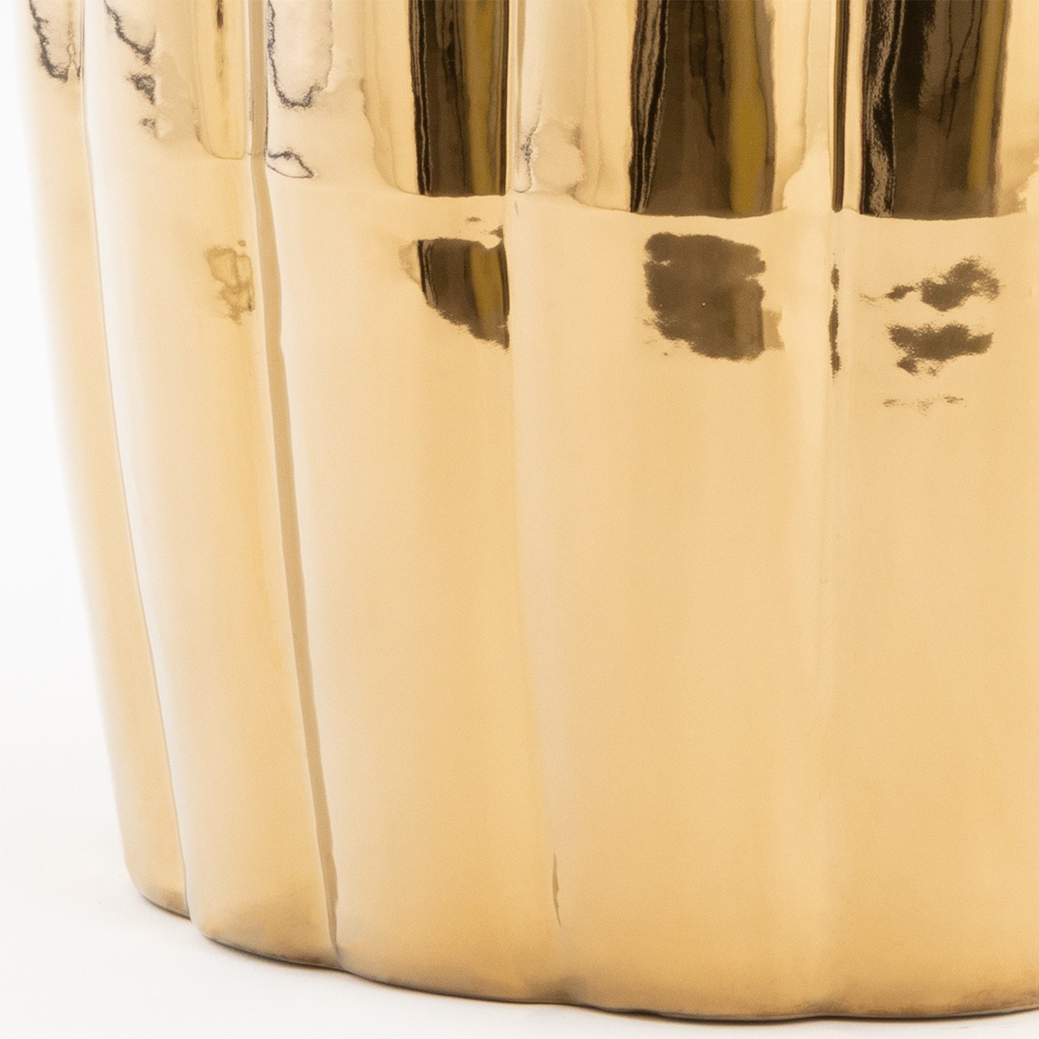 Tavolo ausiliario rotondo in ceramica (Ø28 cm) Tim Metallizzato, immagine della galleria 4