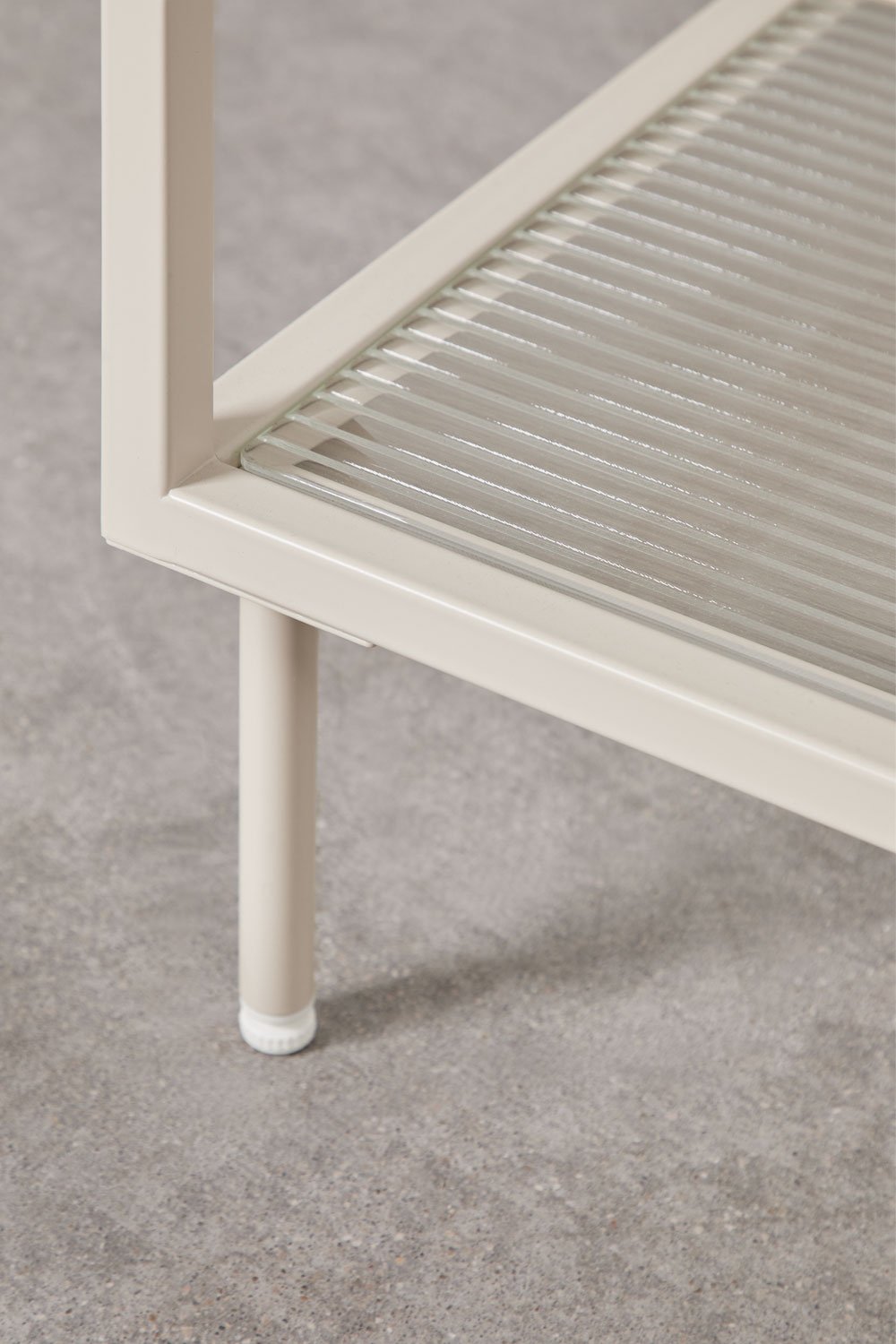 Rectangular coffee table in steel and glass Paoline, immagine della galleria 7