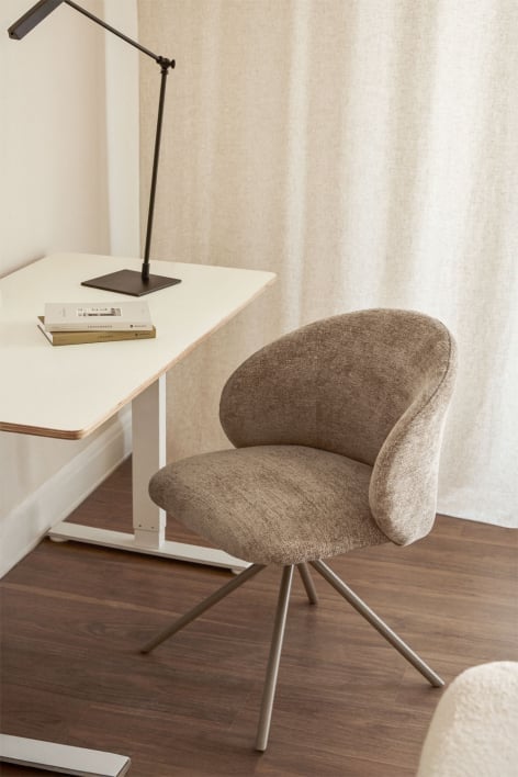 Sedia girevole da scrivania Gryon Chenille
