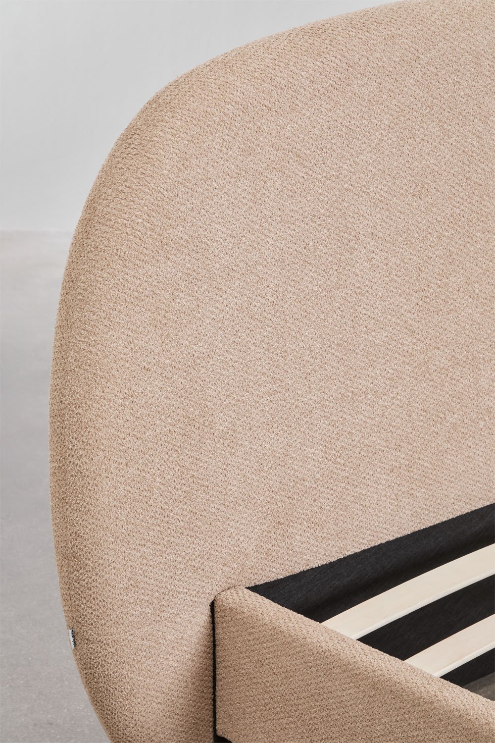 Letto in tessuto bouclé Brunel, immagine della galleria 5