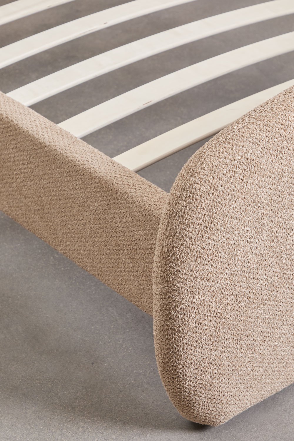 Letto in tessuto bouclé Brunel, immagine della galleria 6