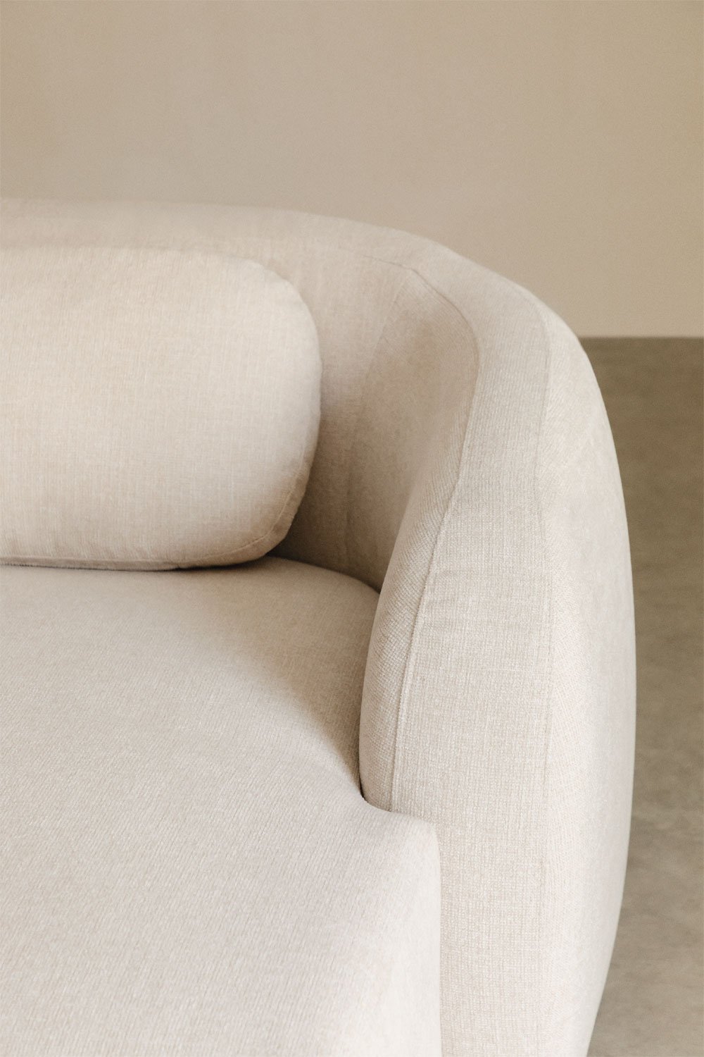 Modulo chaise longue destro per divano componibile in ciniglia Coquette, immagine della galleria 2