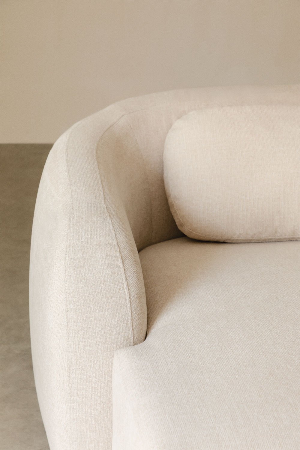 Modulo chaise longue sinistro per divano componibile in ciniglia Coquette, immagine della galleria 2