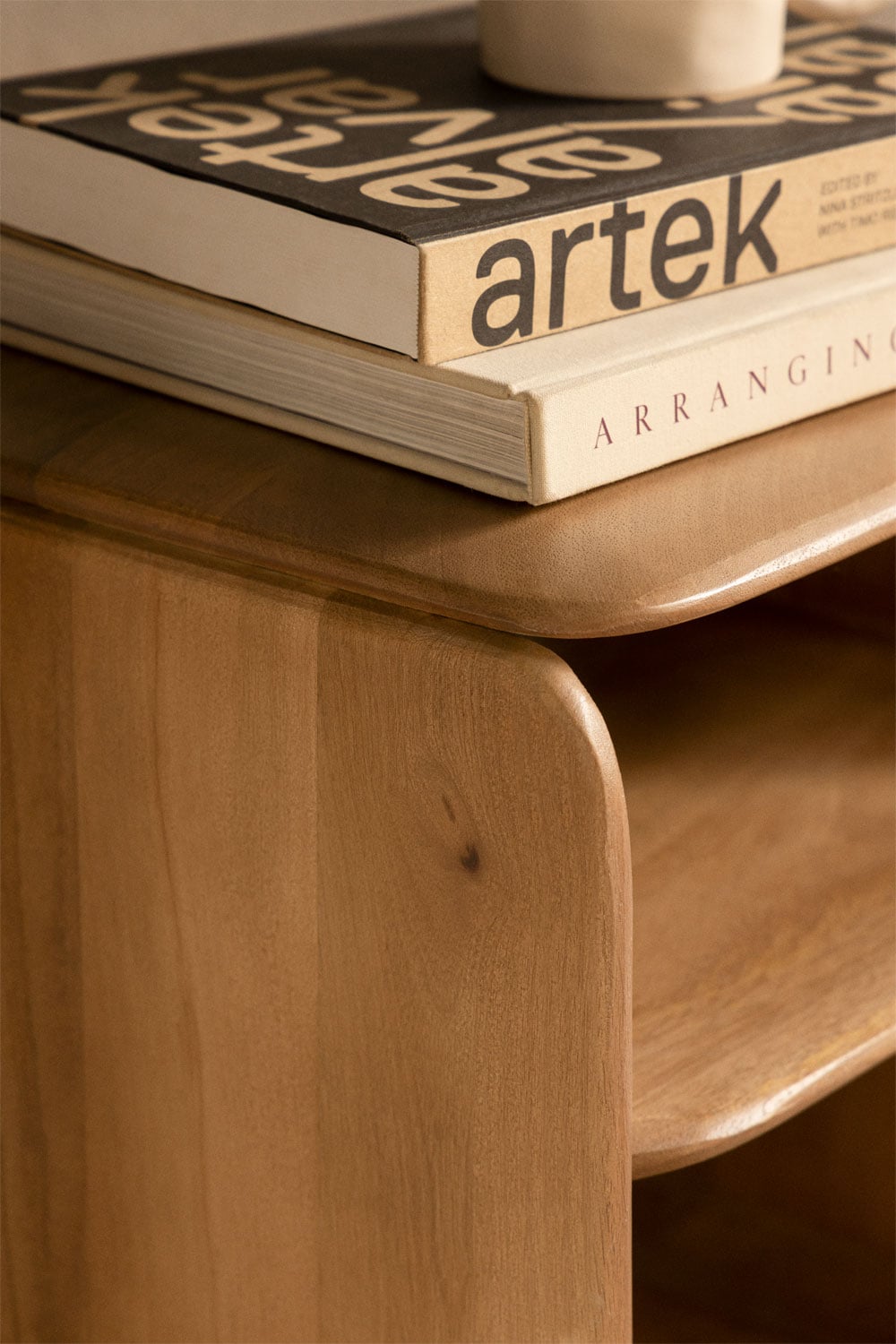 Tavolino rettangolare 40x30 cm in legno Tinsley, immagine della galleria 2