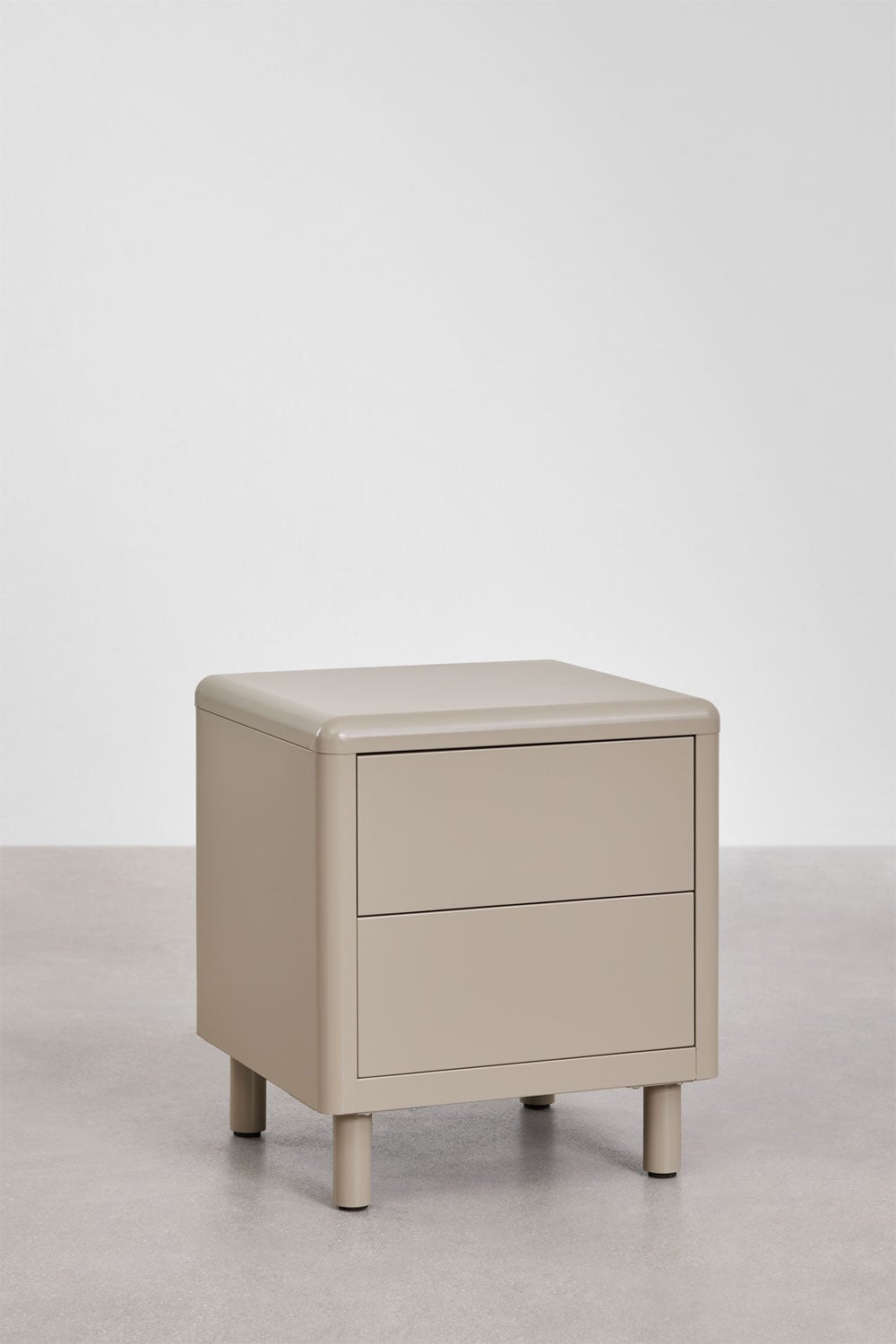 Set di 2 comodini rettangolari 45x40 cm in acciaio Michigan, immagine della galleria 3