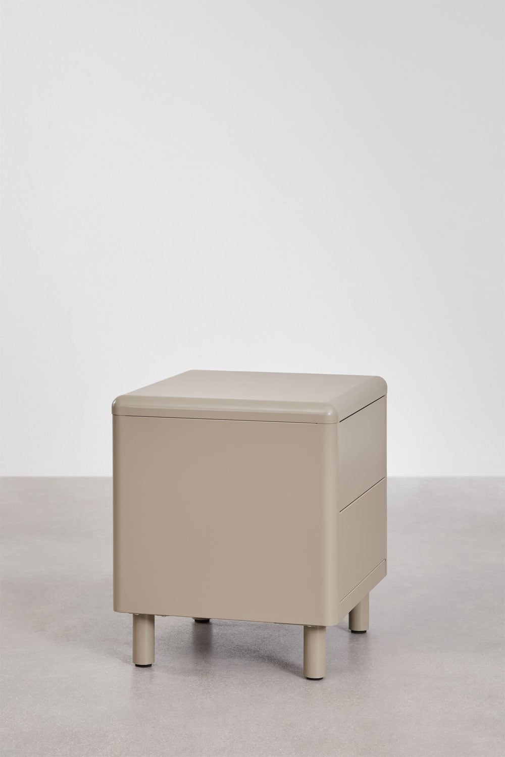 Set di 2 comodini rettangolari 45x40 cm in acciaio Michigan, immagine della galleria 4