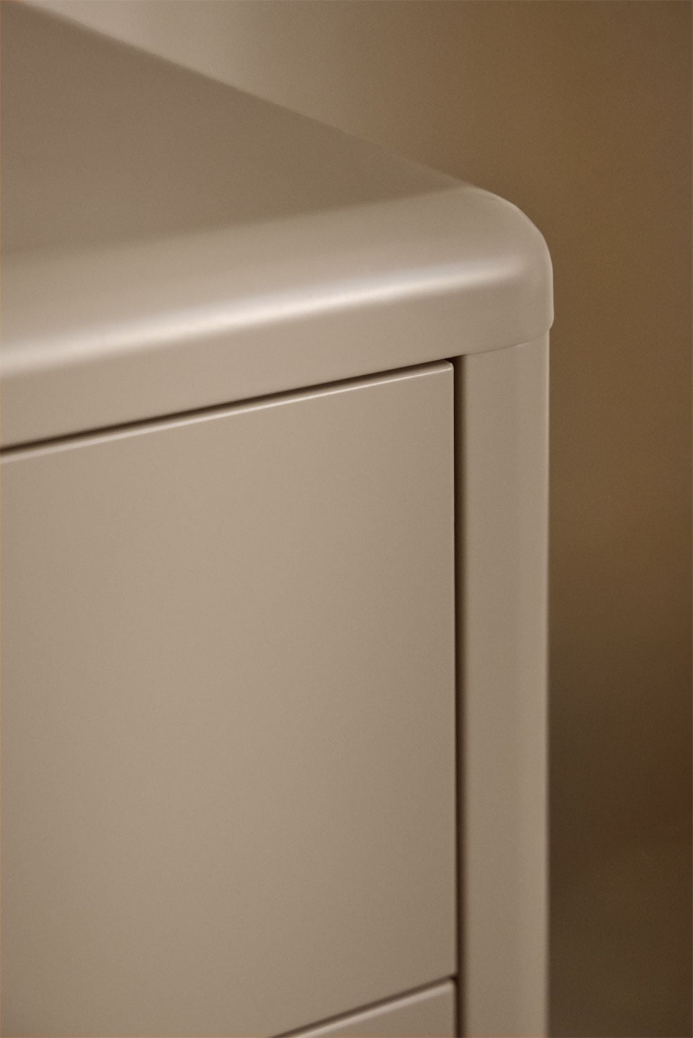 Set di 2 comodini rettangolari 45x40 cm in acciaio Michigan, immagine della galleria 2