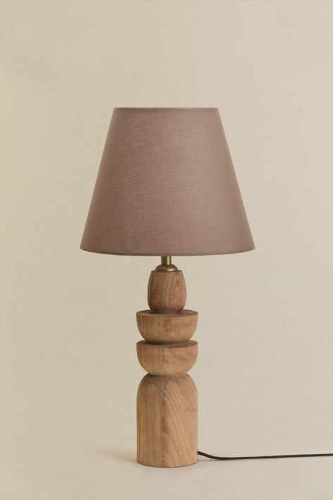 Lampada da tavolo in legno di mango Koski