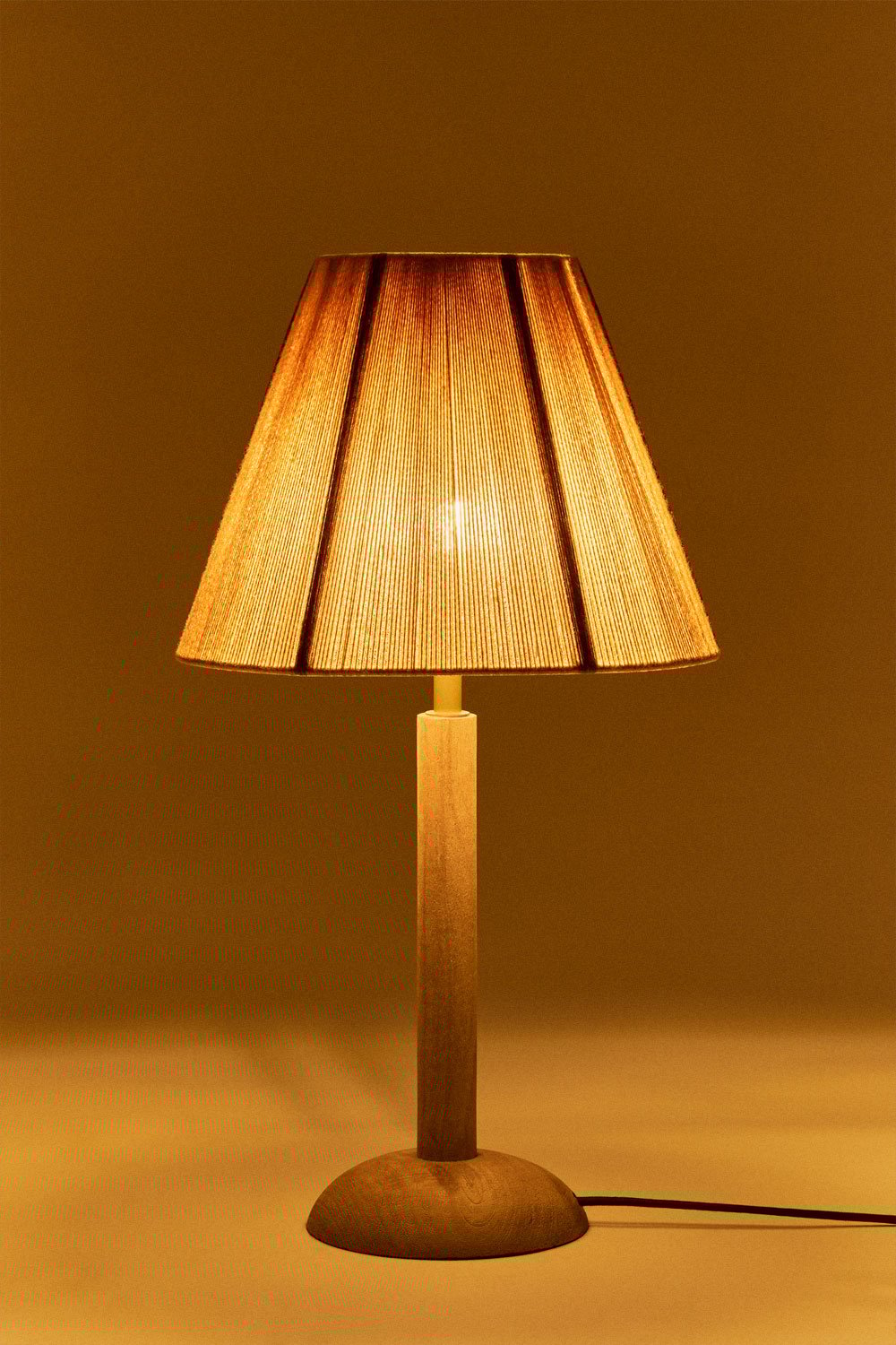 Lampada da tavolo in legno di mango Harry, immagine della galleria 2