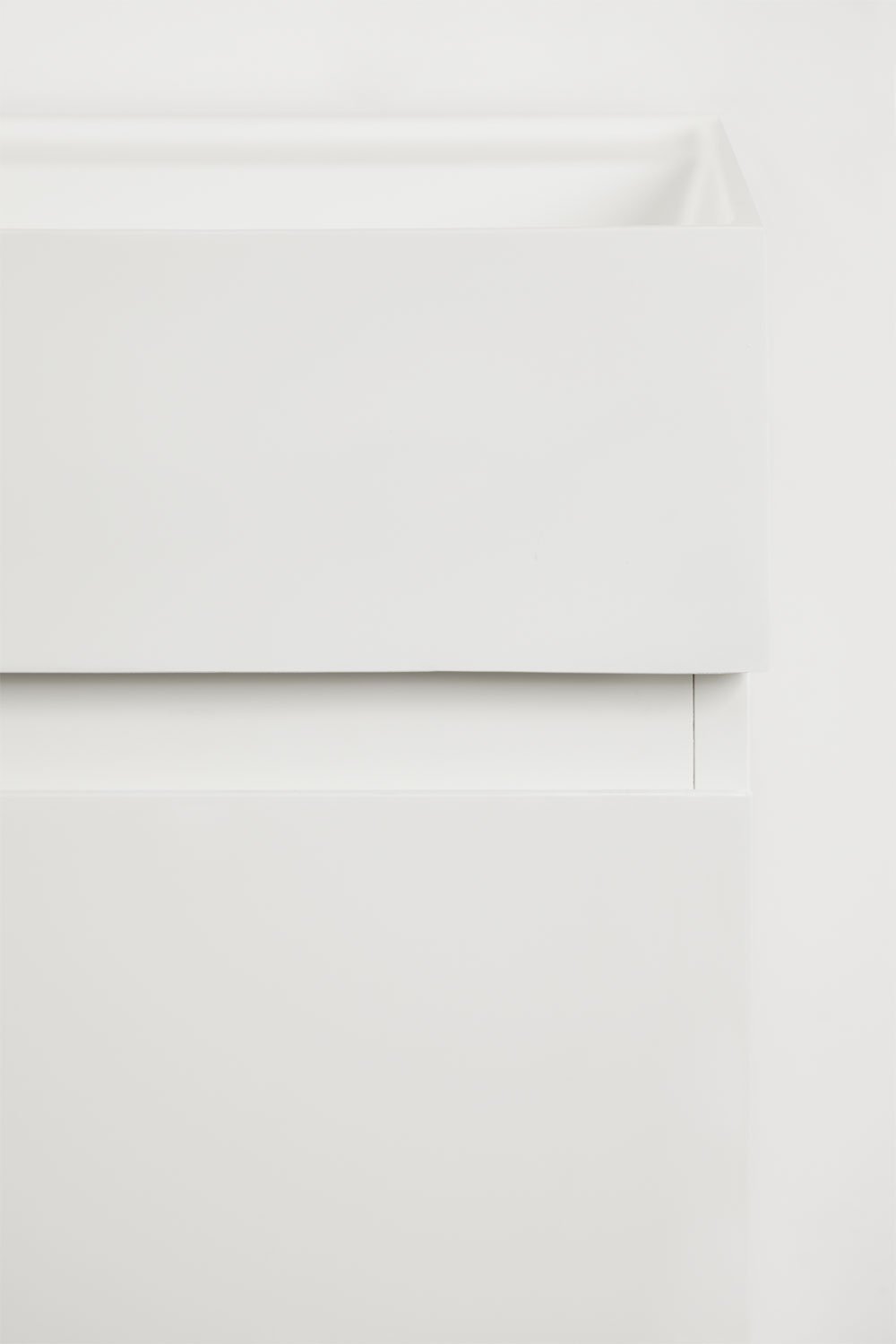 Set di mobili da bagno in legno e impiallacciatura di frassino con lavabo integrato Ona, immagine della galleria 6