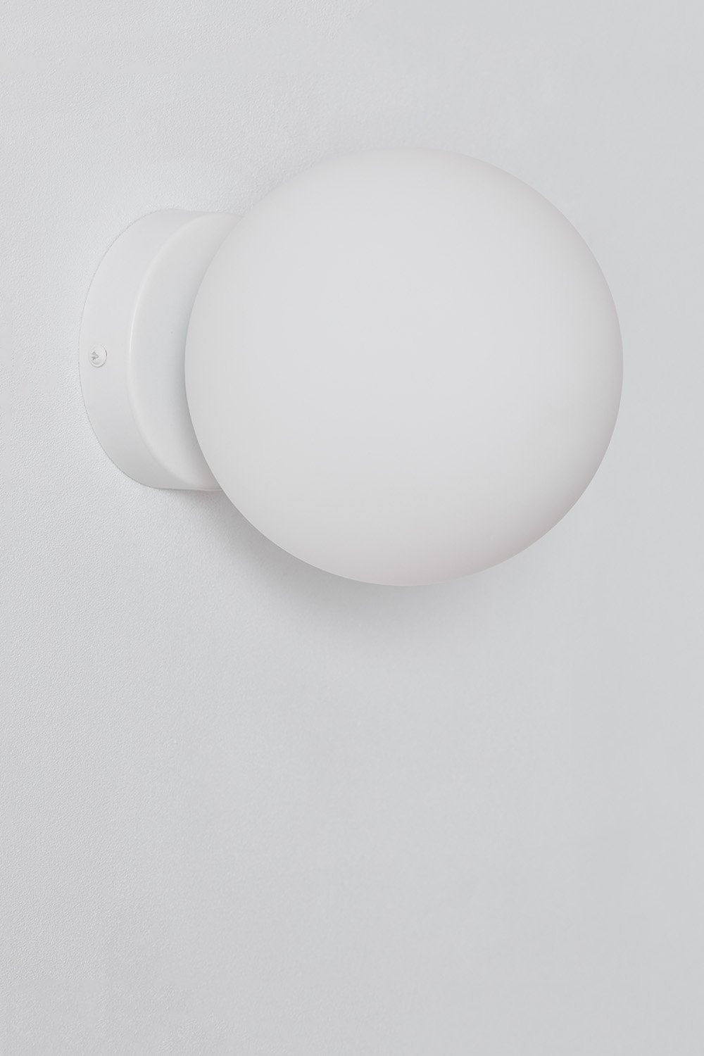 Uvol Applique tradizionale in acciaio inox con sfera di cristallo, immagine della galleria 1