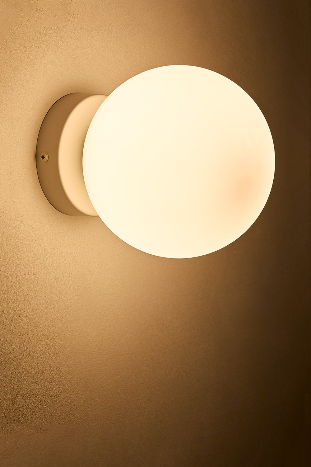 Uvol Applique tradizionale in acciaio inox con sfera di cristallo, immagine della galleria 2