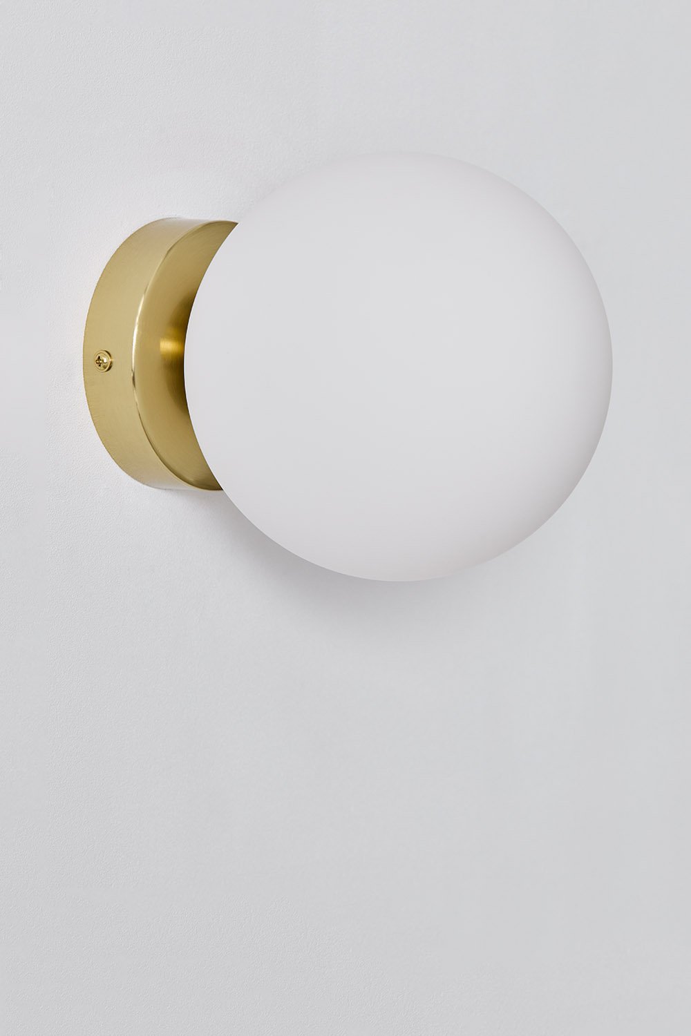 Uvol Applique tradizionale in acciaio inox con sfera di cristallo, immagine della galleria 1