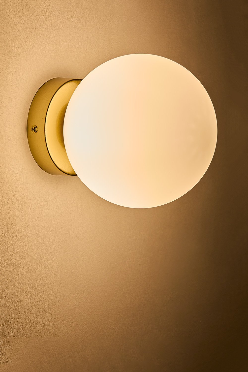 Uvol Applique tradizionale in acciaio inox con sfera di cristallo, immagine della galleria 2