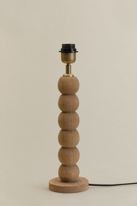 Base per lampada da tavolo 30 cm in legno di mango Soler
