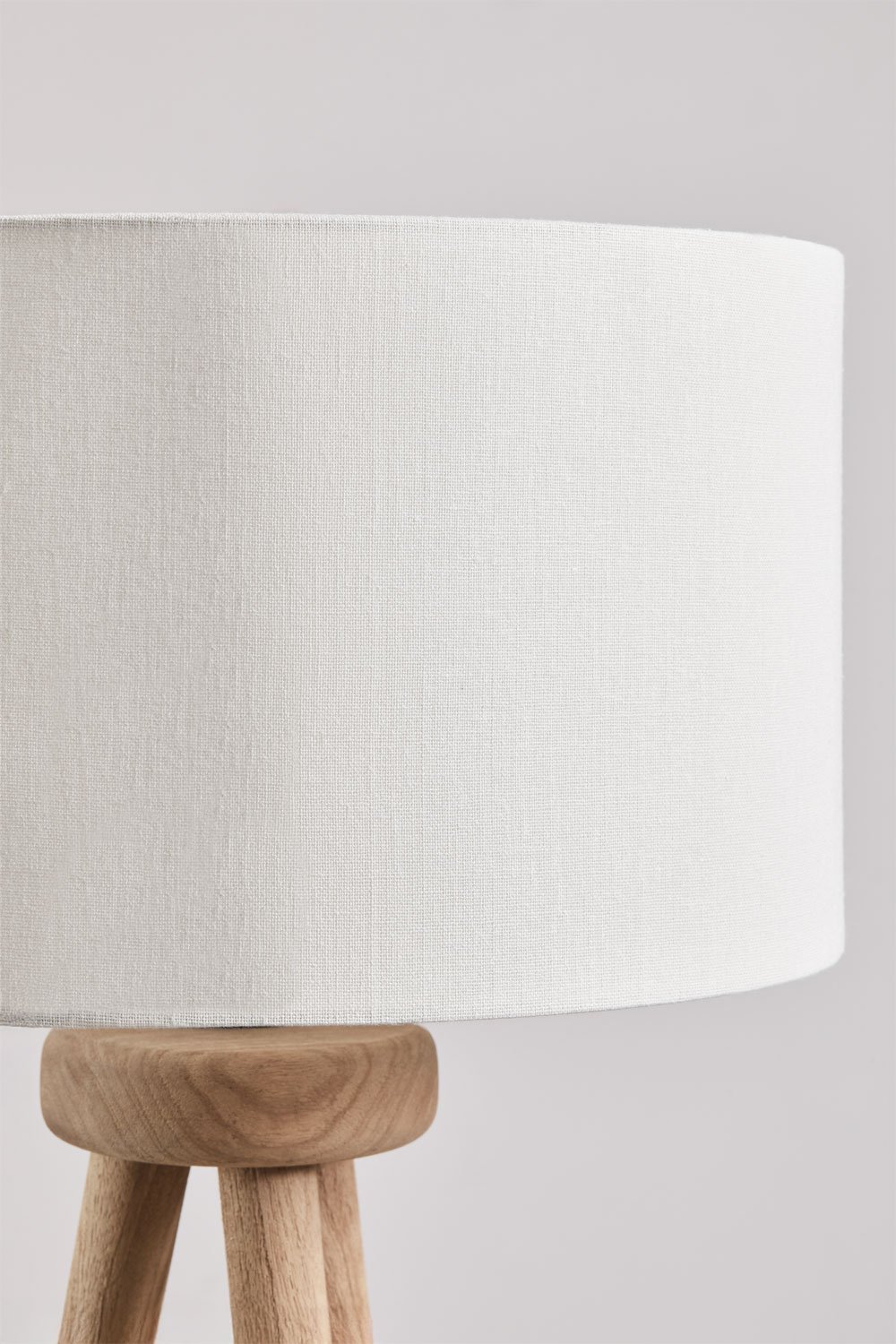 Lampada da terra Simona in legno di mango, immagine della galleria 3