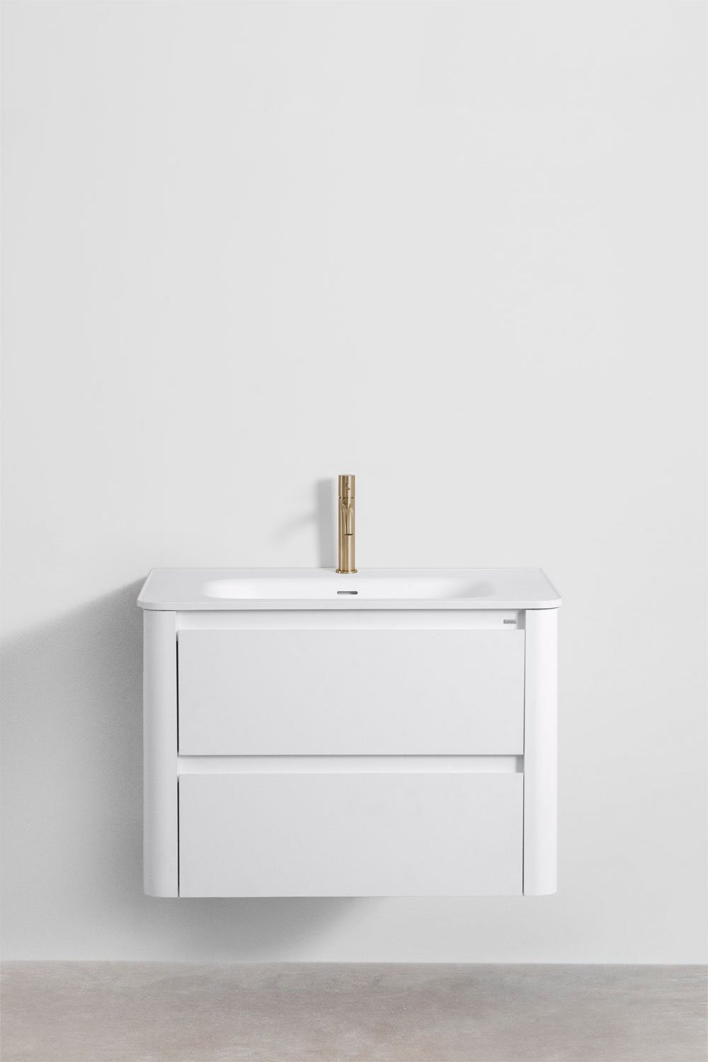 Set di mobili da bagno in legno Egerton con lavabo integrato, immagine della galleria 2