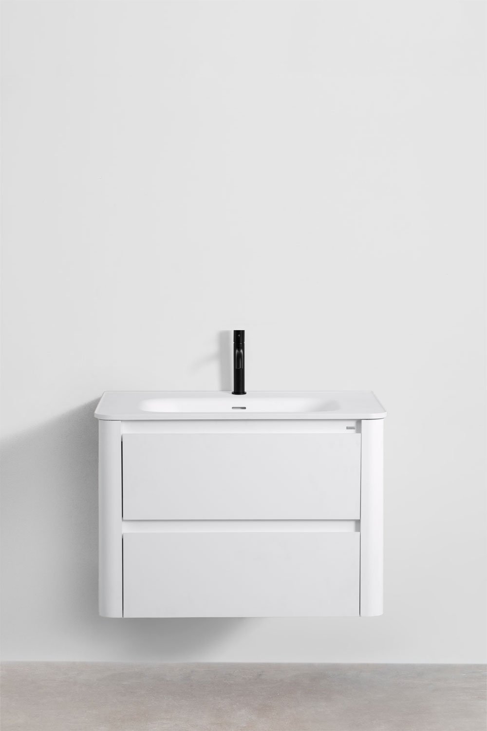 Set di mobili da bagno in legno Egerton con lavabo integrato, immagine della galleria 2