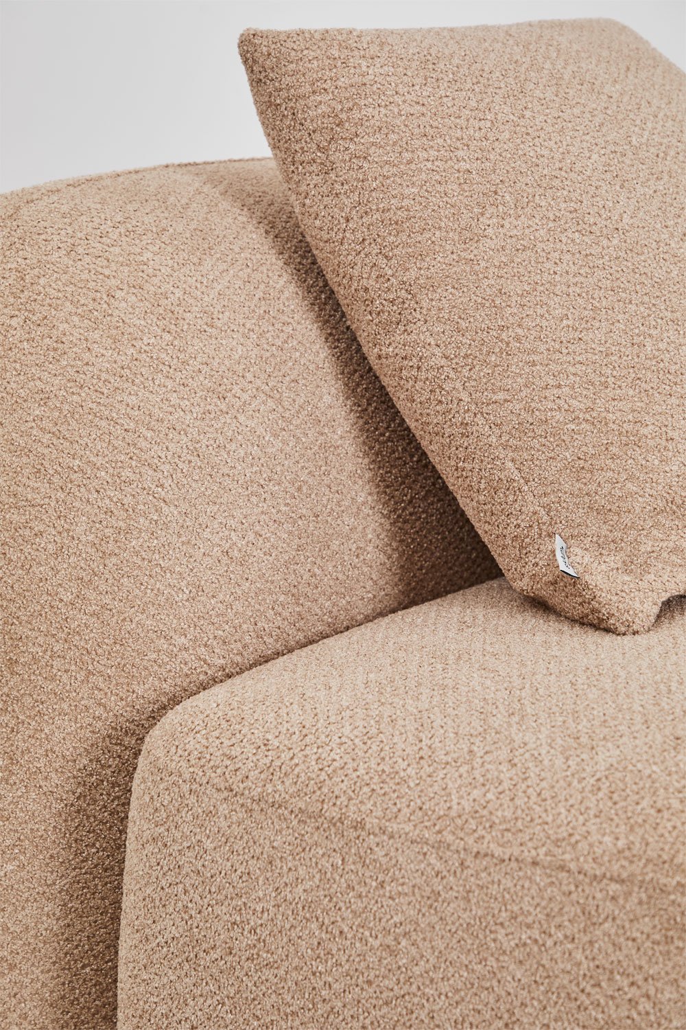 Divano modulare con chaise longue destra a 3 pezzi in ciniglia Coco, immagine della galleria 10