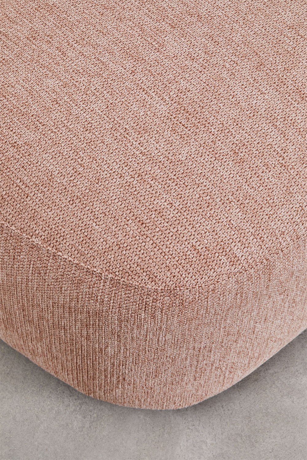 Divano chaise longue sinistro componibile in 4 pezzi in ciniglia Coco, immagine della galleria 10