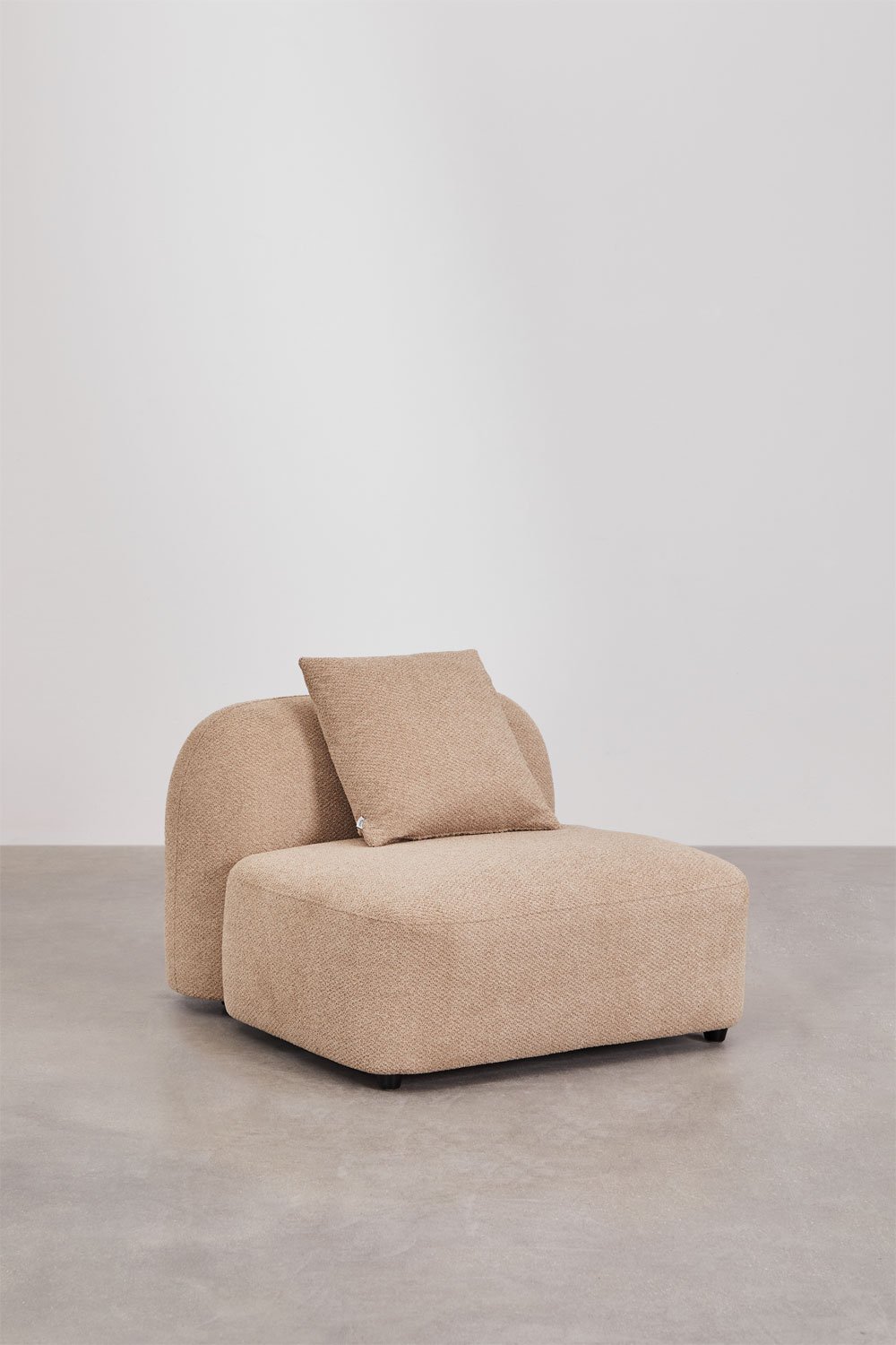 Divano modulare con chaise longue destra a 4 pezzi in ciniglia Coco, immagine della galleria 6