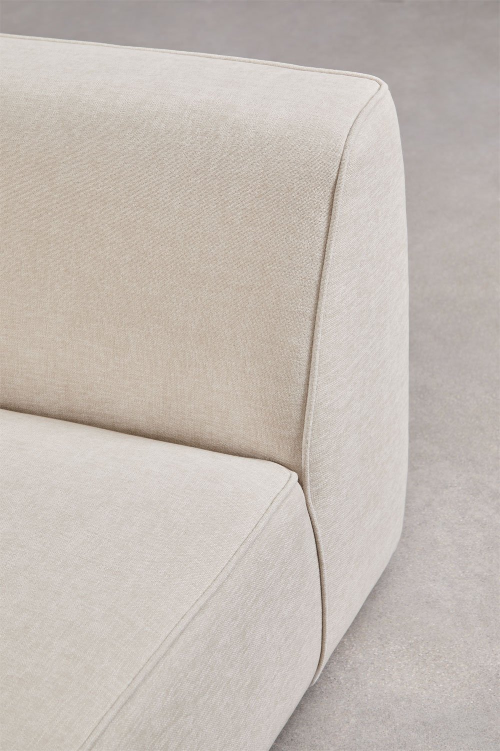 Divano componibile chaise longue destro imbottito Cardea a 3 pezzi, immagine della galleria 7