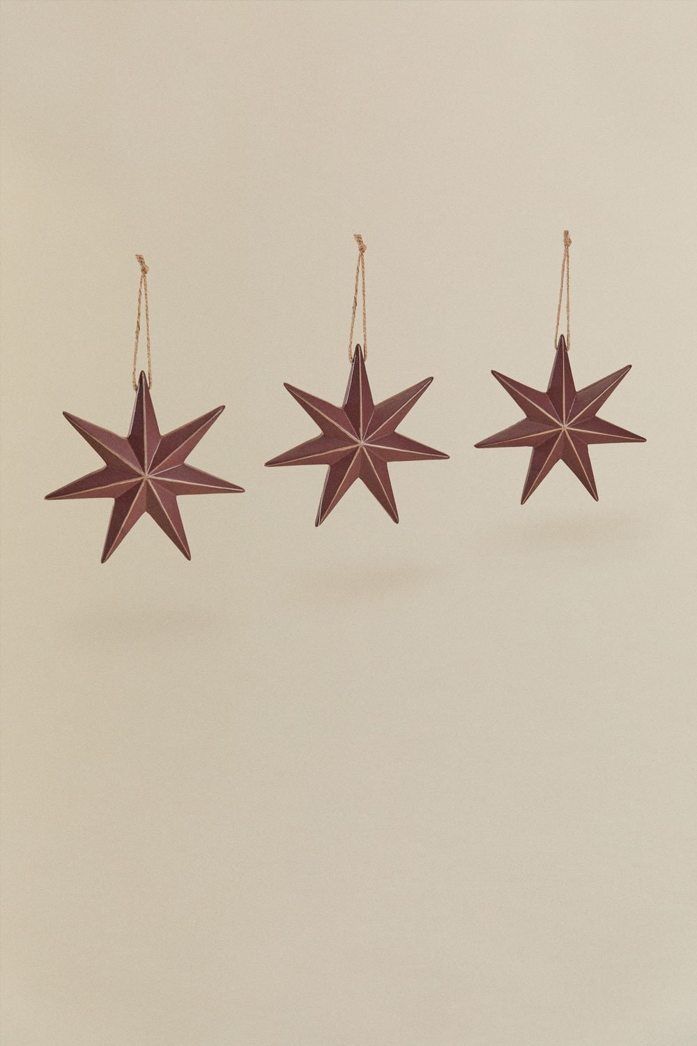 Set di 3 decorazioni natalizie in MDF Perg, immagine della galleria 1