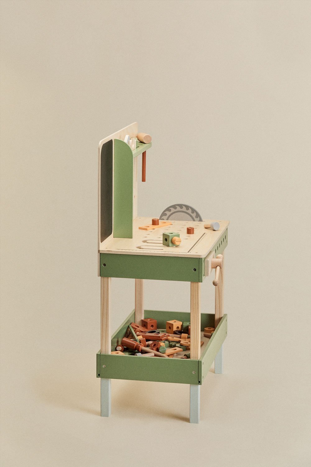 Banco portautensili in legno Albiore Kids, immagine della galleria 2