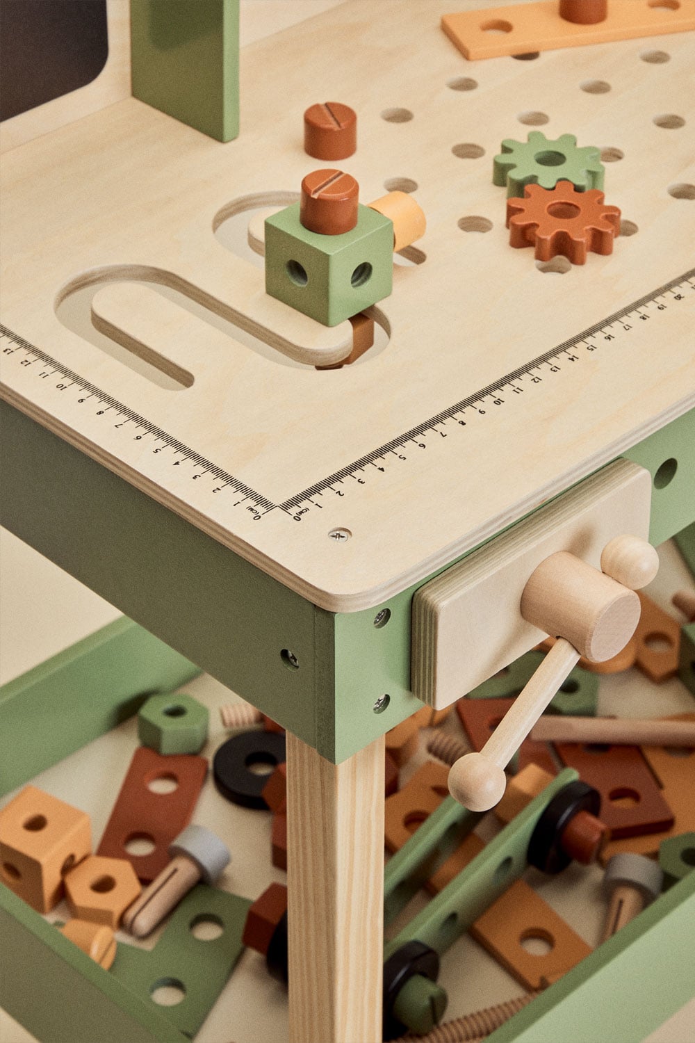 Banco portautensili in legno Albiore Kids, immagine della galleria 5