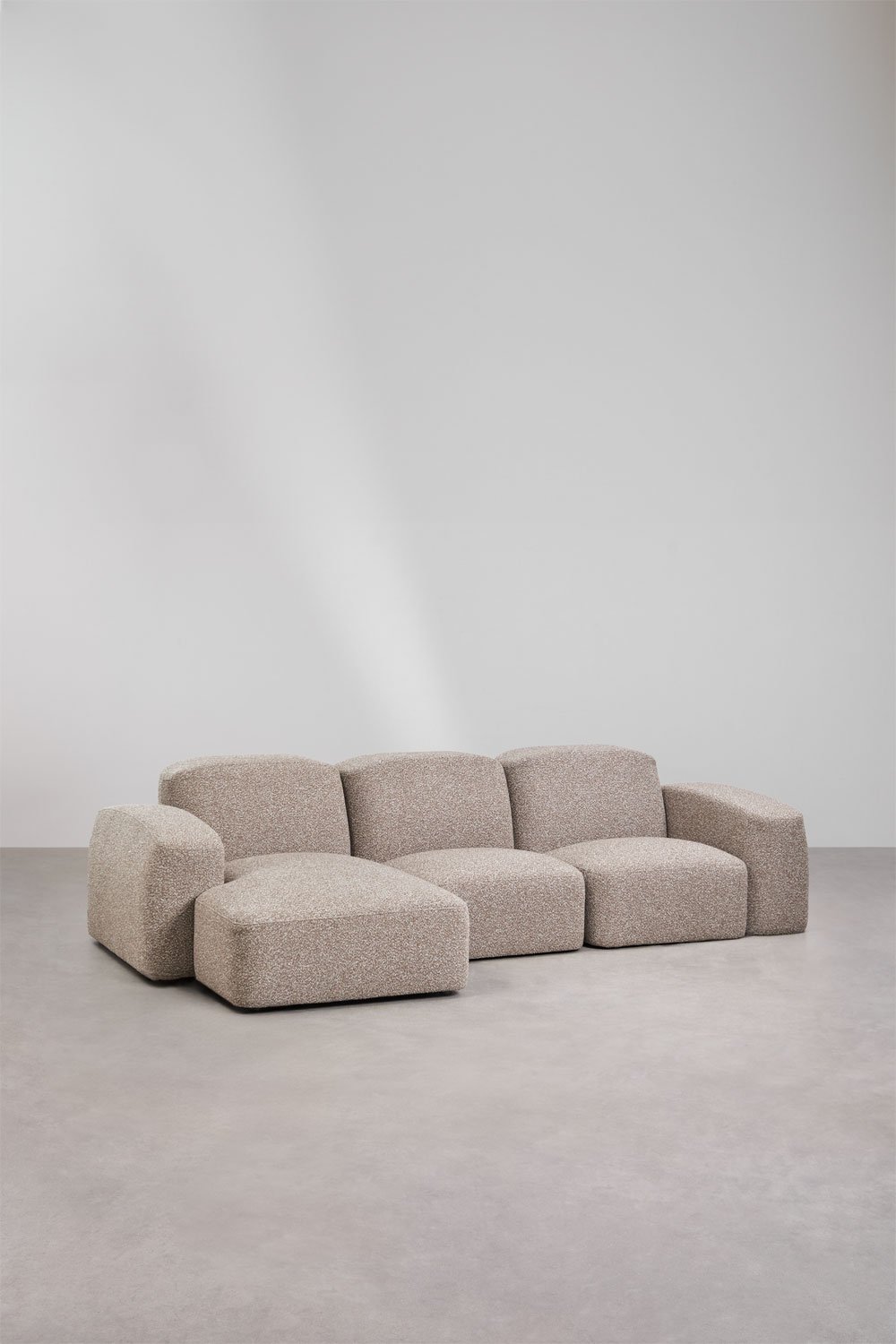 Divano componibile Bastian a 3 pezzi con chaise longue sinistra, immagine della galleria 1