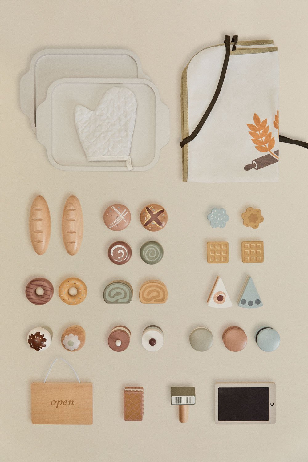 Set da panetteria con accessori in legno Leda Kids, immagine della galleria 8