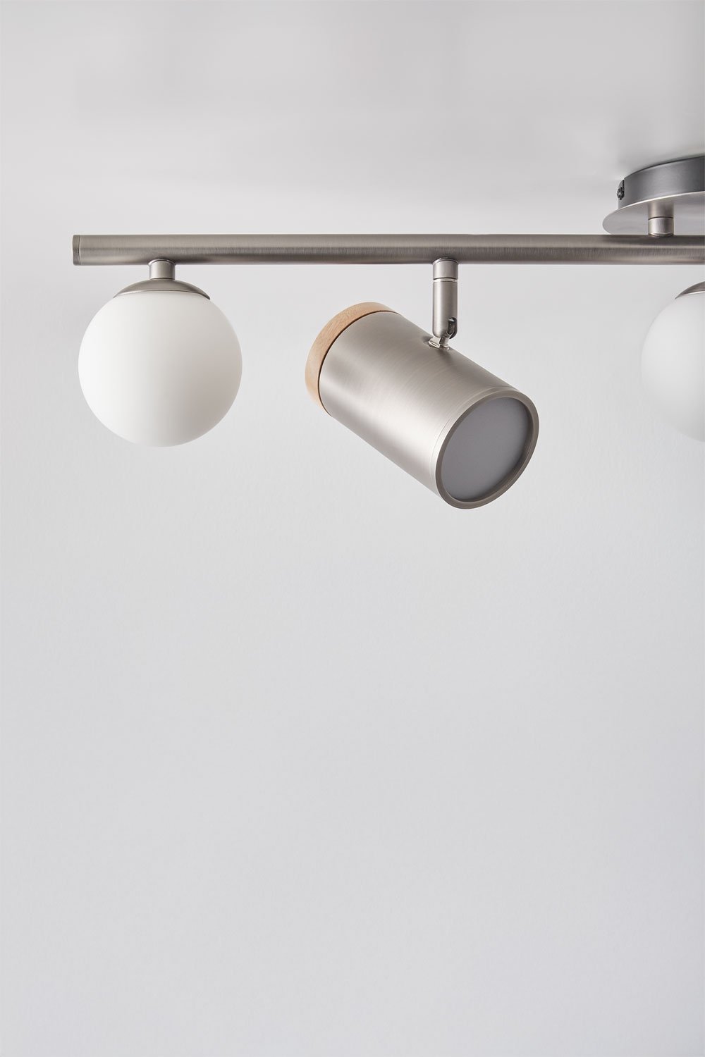 Lampada da soffitto orientabile con 5 punti luce in ferro Amaranto, immagine della galleria 3