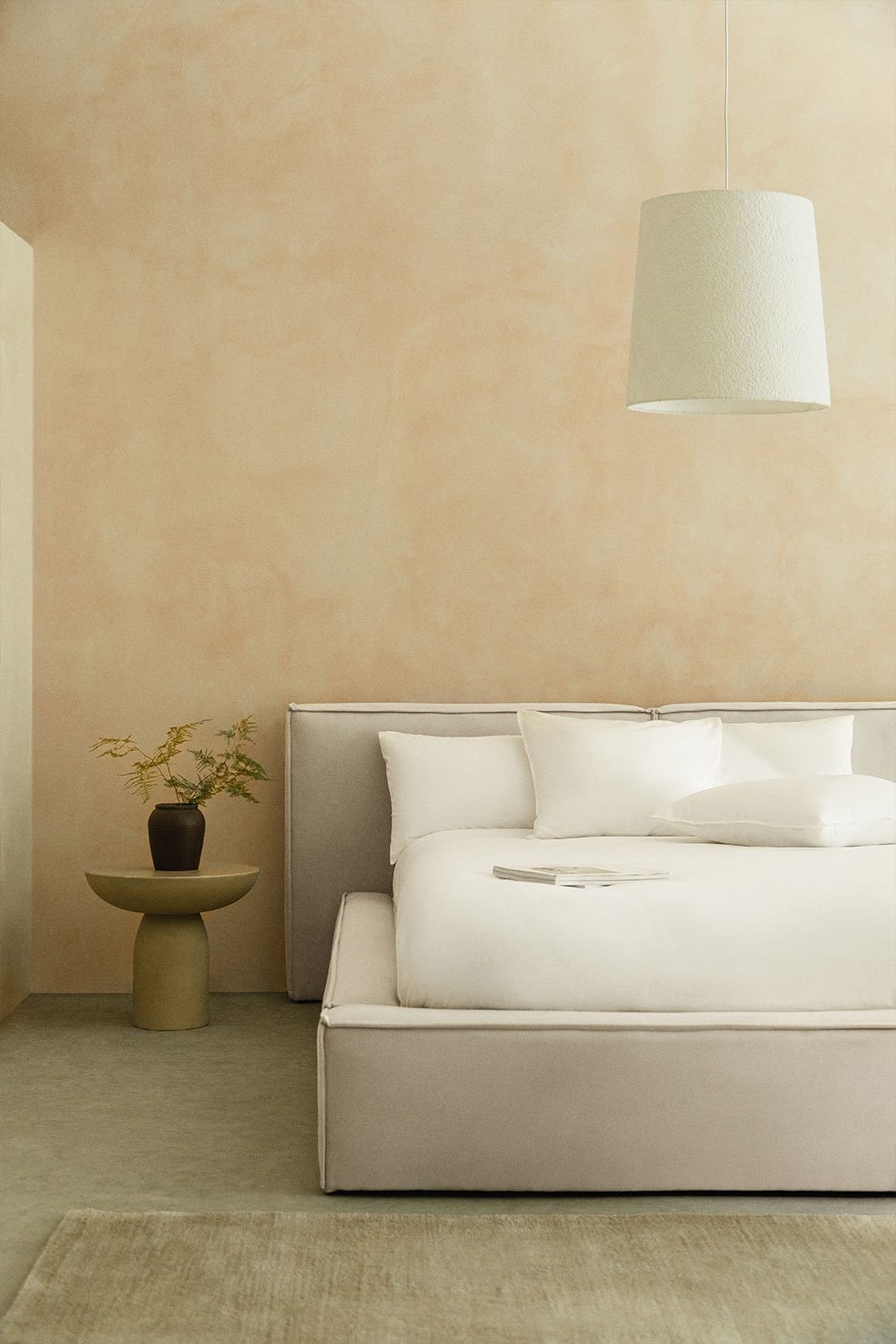 Letto con contenitore imbottito Lunari, immagine della galleria 1