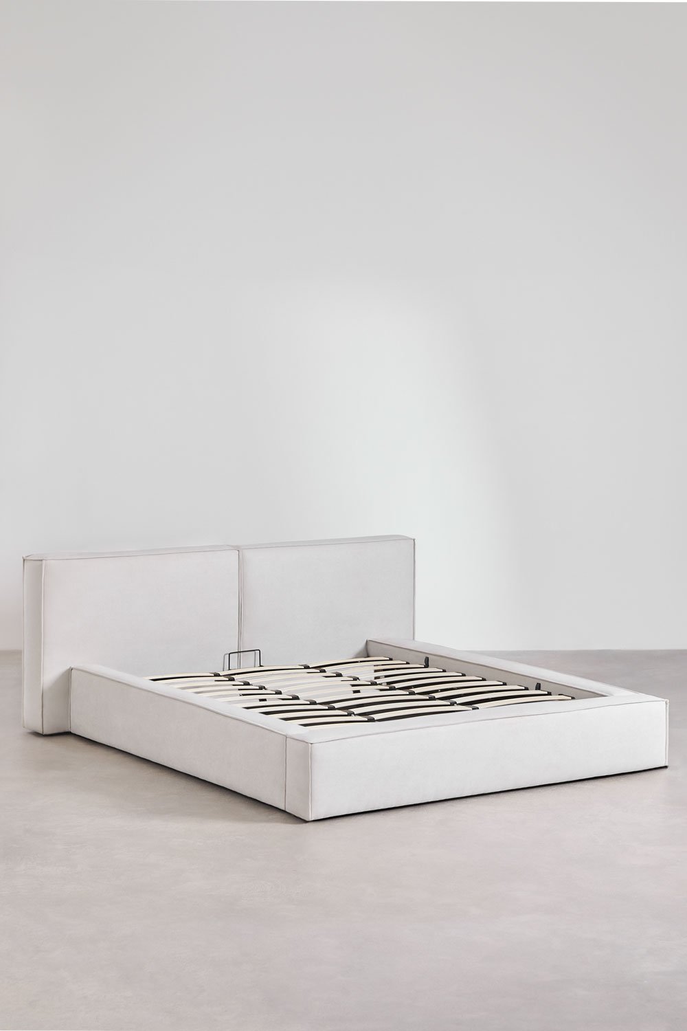 Letto con contenitore imbottito Lunari, immagine della galleria 3