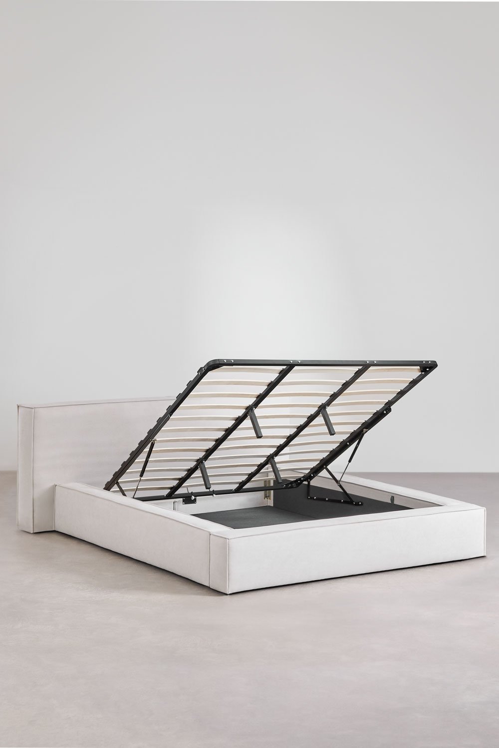 Letto con contenitore imbottito Lunari, immagine della galleria 4