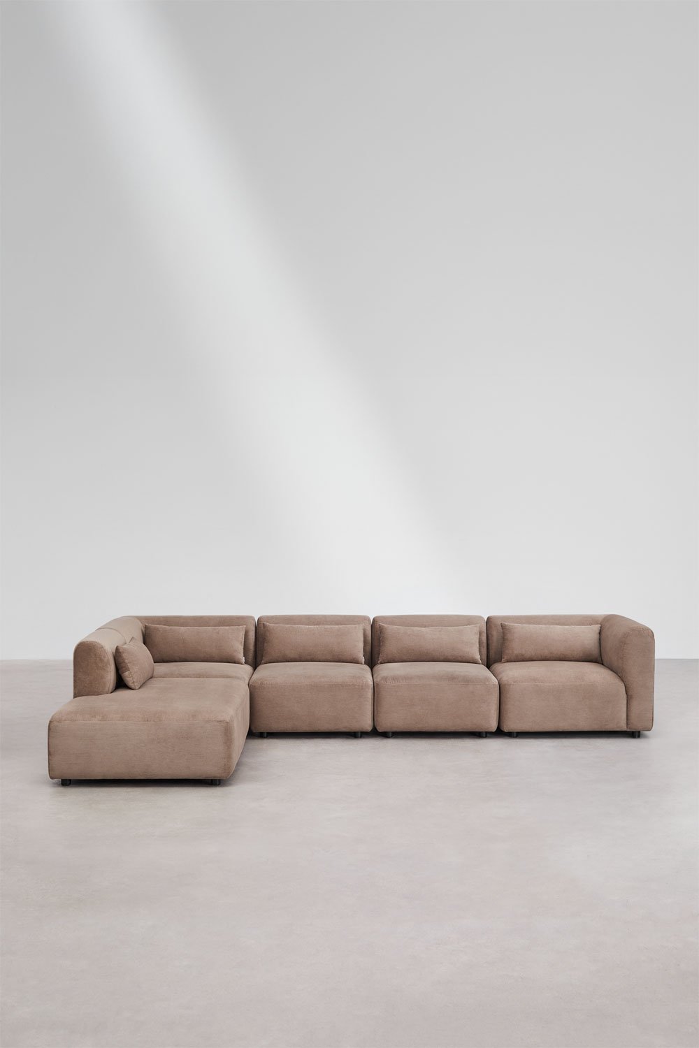 Divano modulare Fogler a 5 pezzi con chaise longue sinistra, immagine della galleria 3