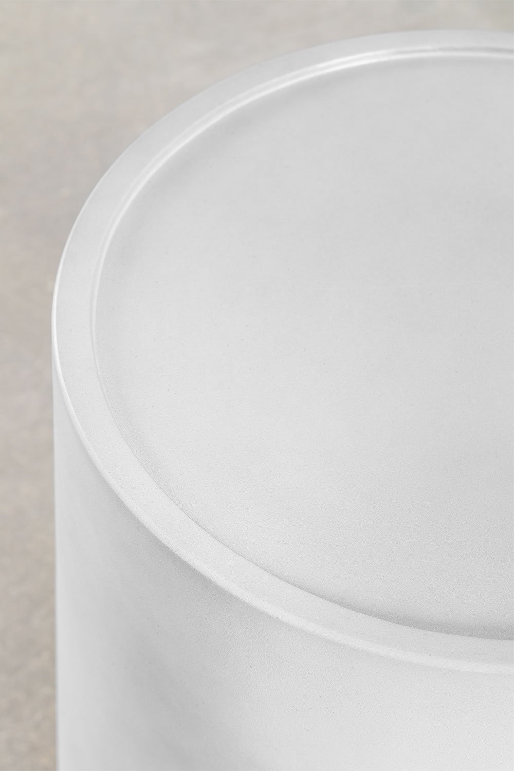 Confezione da 2 comodini rotondi Ø35 cm in cemento Darwys, immagine della galleria 2