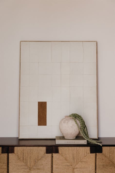 Dipinto decorativo in rilievo dipinto a mano (80x100 cm) Siralo