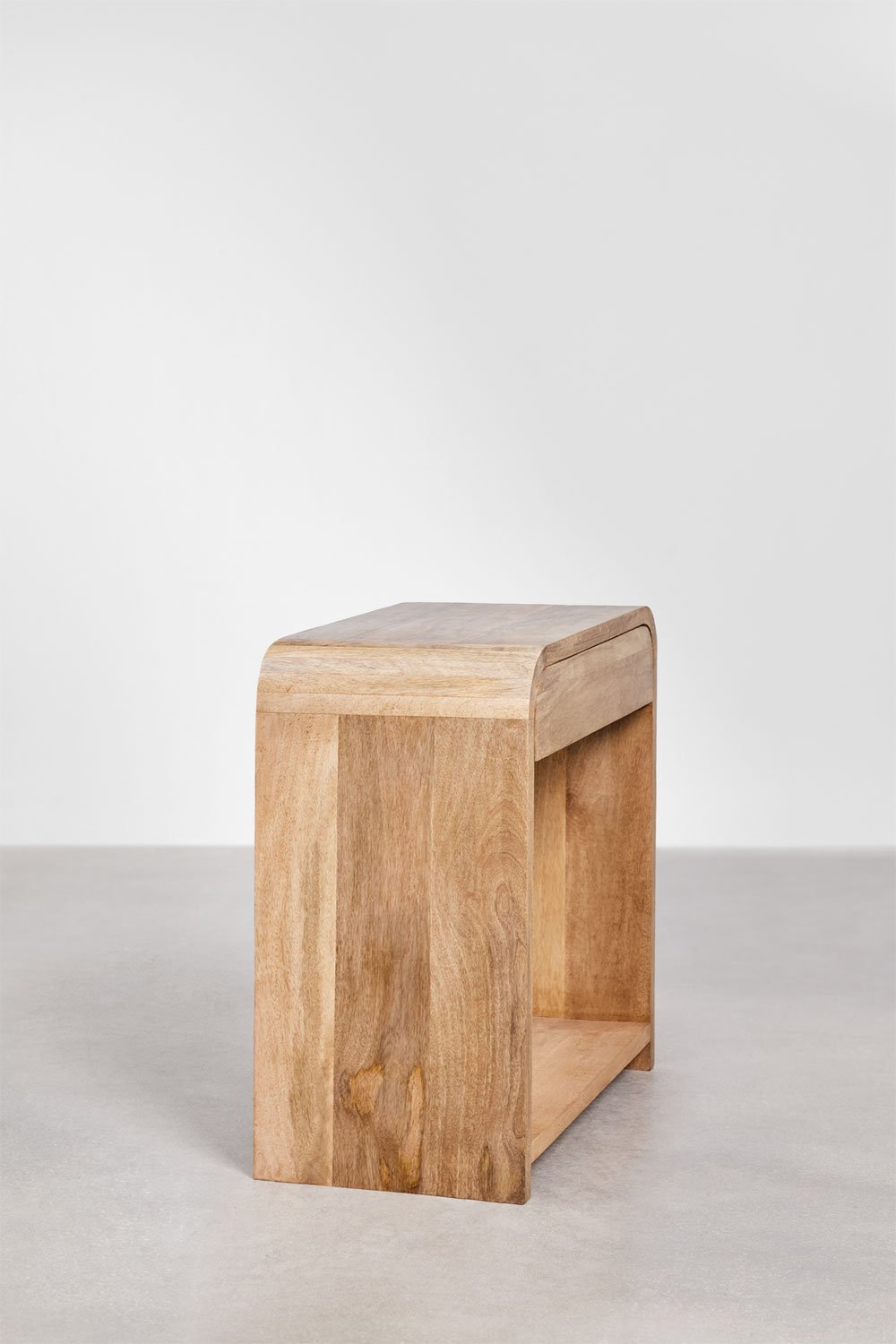 Consolle da ingresso 75x40 cm in legno di mango e MDF Shelby, immagine della galleria 2