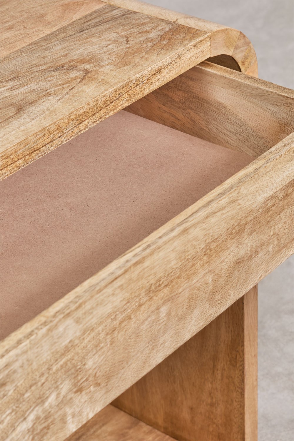 Consolle ingresso 75x40 cm in legno di mango e MDF Shelby, immagine della galleria 6
